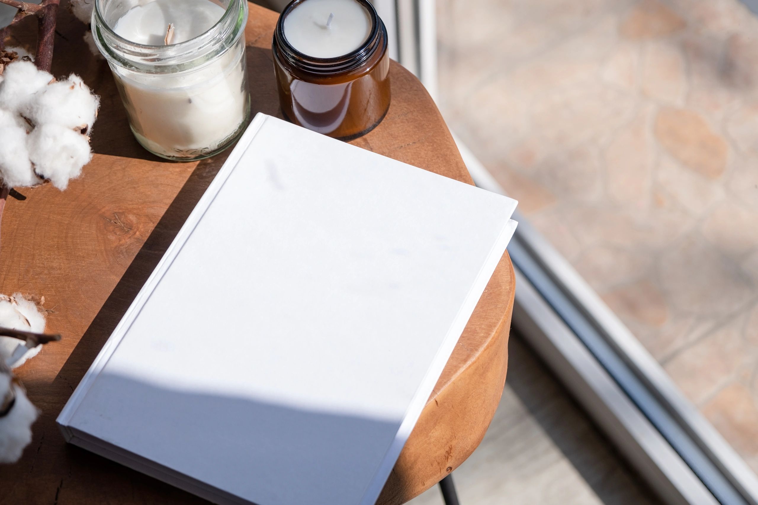 Fine dining menu mockup on table